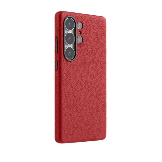 Cover Samsung  S25 Ultra Origin Series Premium Leather Regal Snap Magsafe Melkco - Red